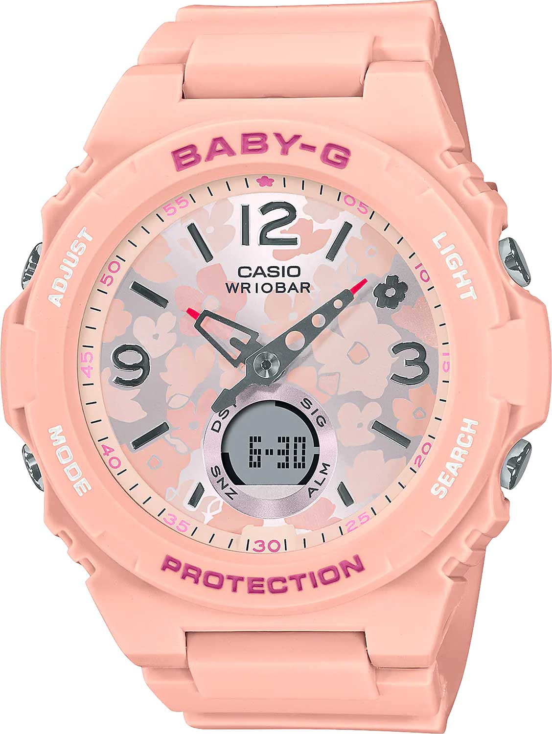 Японские наручные часы Casio Baby-G BGA-260FL-4A с хронографом