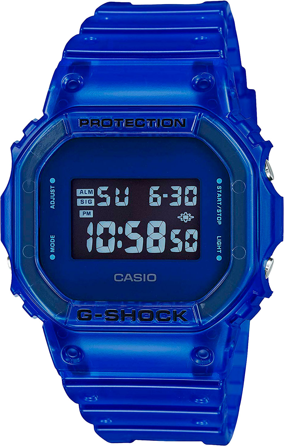 Японские наручные часы Casio G-SHOCK DW-5600SB-2ER с хронографом