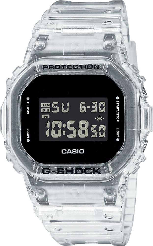 Японские наручные часы Casio G-SHOCK DW-5600SKE-7ER с хронографом