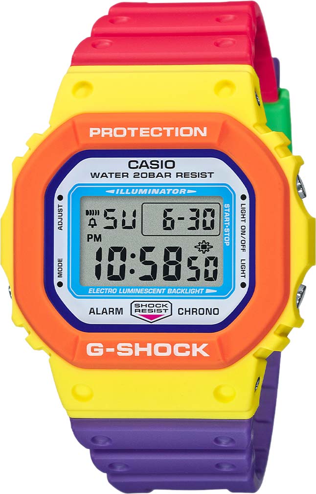 Японские наручные часы Casio G-SHOCK DW-5610DN-9ER с хронографом