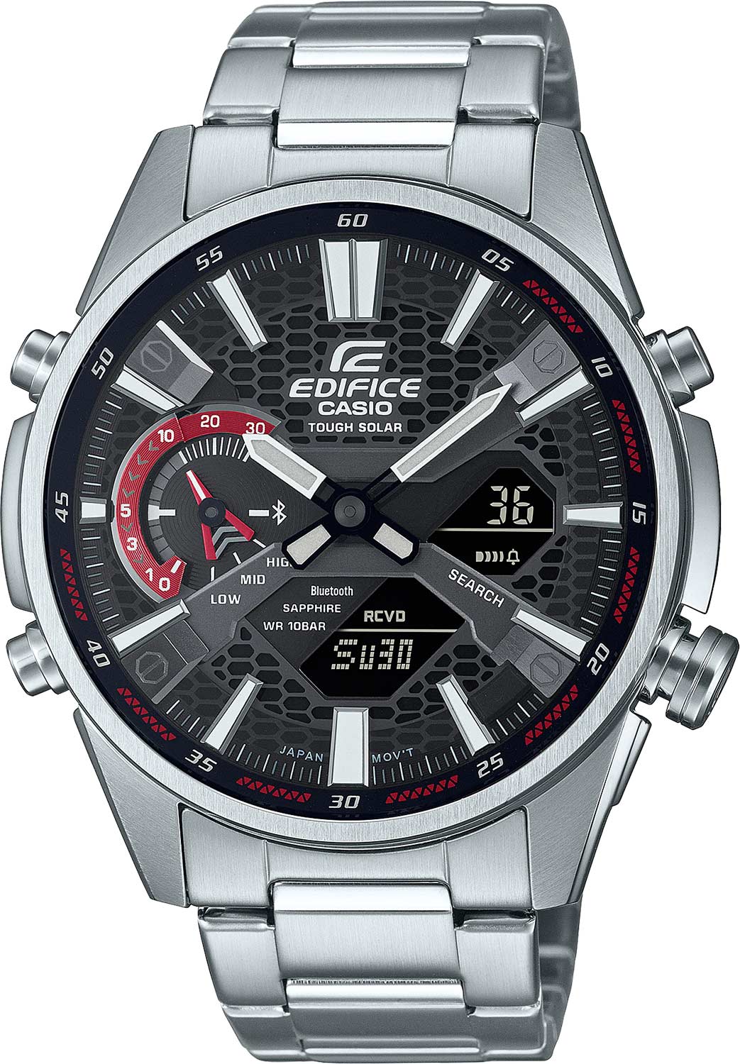 Японские наручные часы Casio Edifice ECB-S100D-1AEF с хронографом