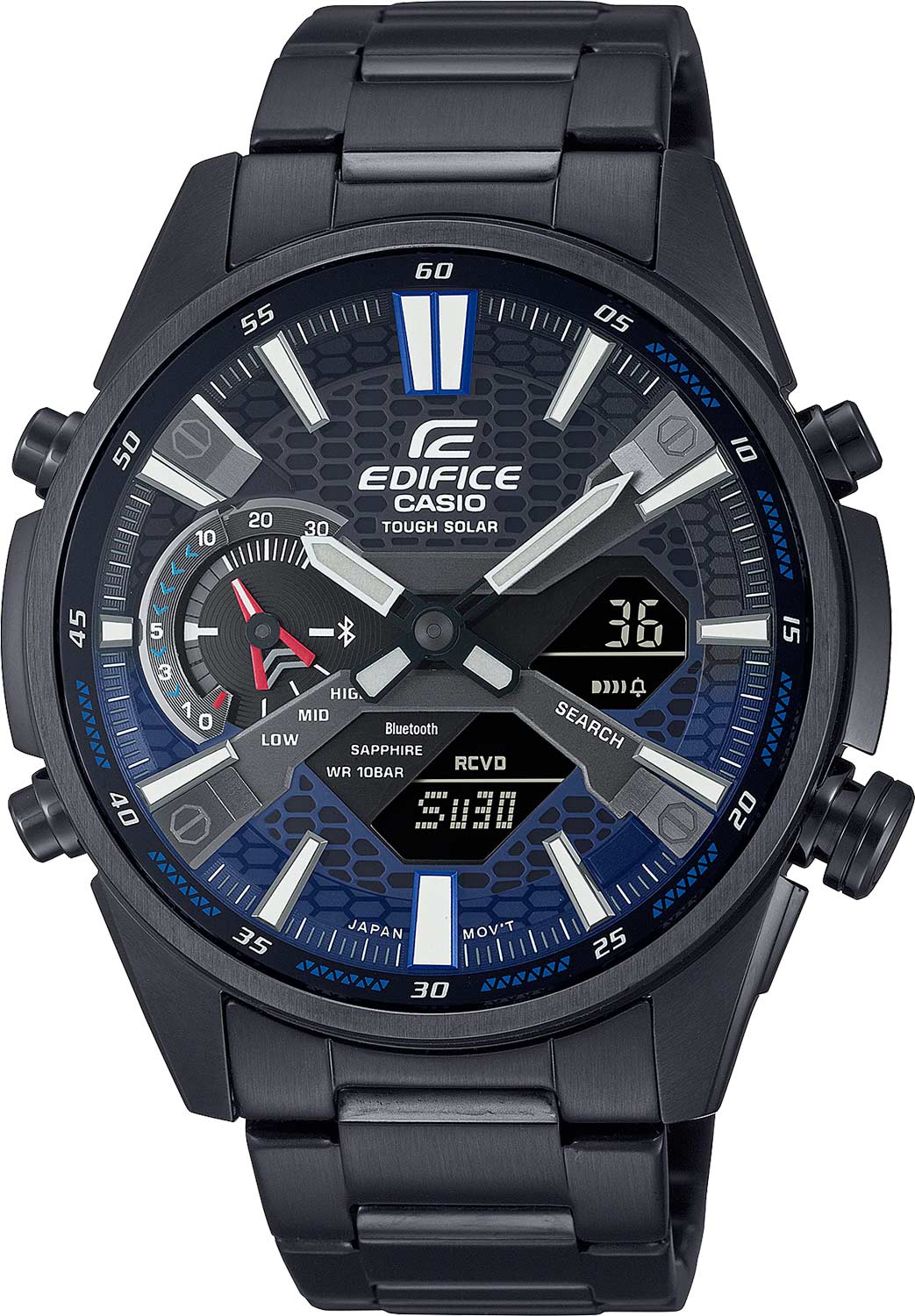 Японские наручные часы Casio Edifice ECB-S100DC-2AEF с хронографом