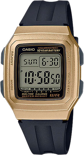 Японские наручные часы Casio Collection F-201WAM-9AVEF с хронографом
