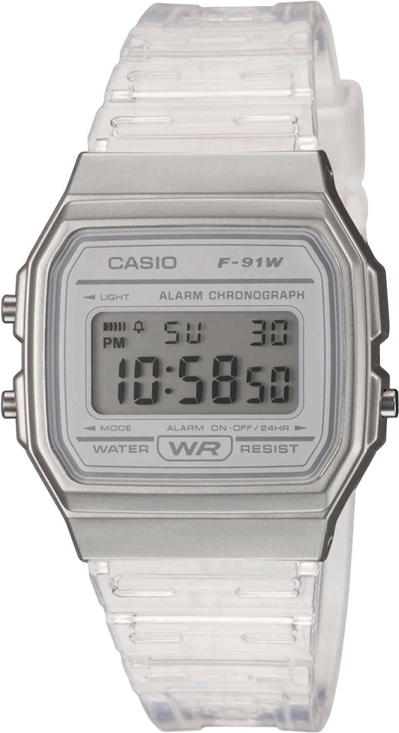 Японские наручные часы Casio Collection F-91WS-7EF с хронографом