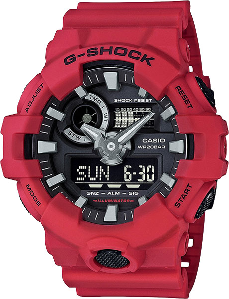 Японские наручные часы Casio G-SHOCK GA-700-4A с хронографом