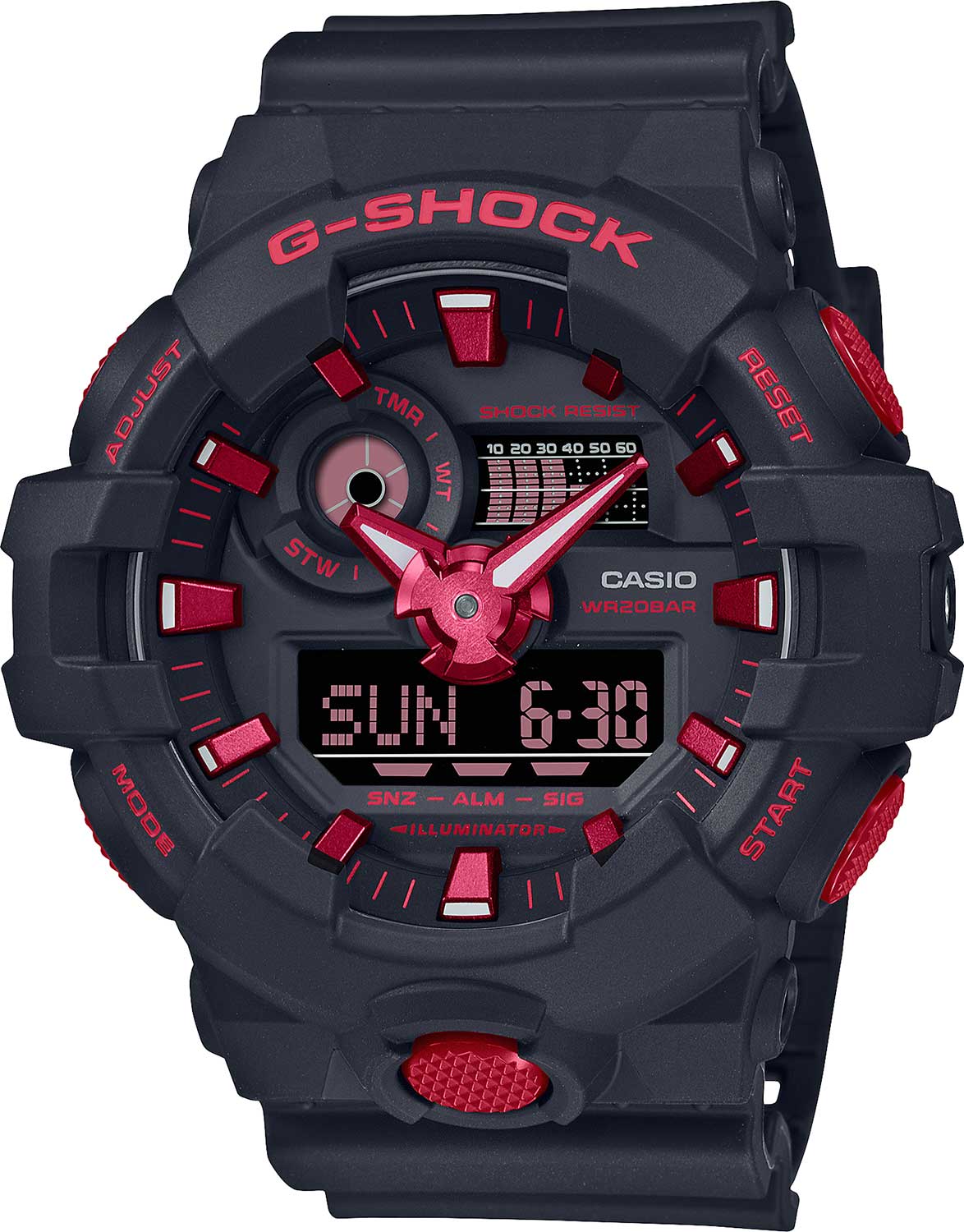 Японские наручные часы Casio G-SHOCK GA-700BNR-1A с хронографом