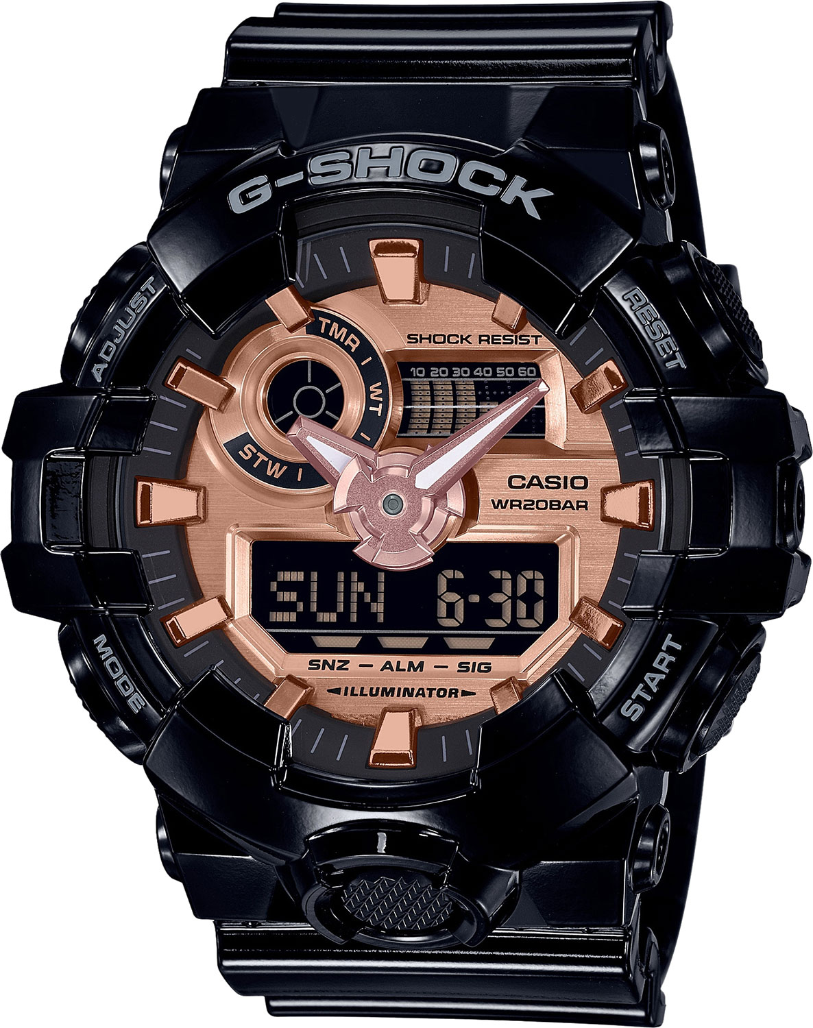 Японские наручные часы Casio G-SHOCK GA-700MMC-1AER с хронографом