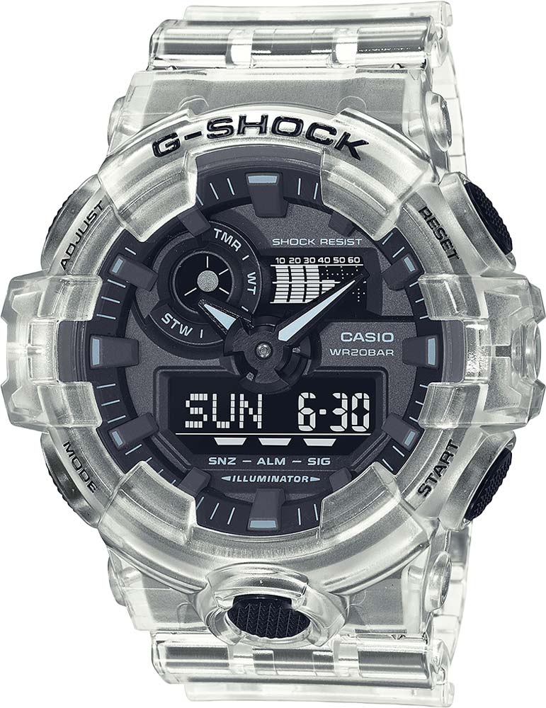 Японские наручные часы Casio G-SHOCK GA-700SKE-7AER с хронографом