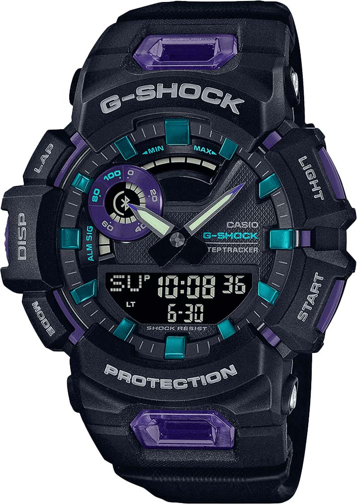 Японские спортивные наручные часы Casio G-SHOCK GBA-900-1A6ER с хронографом