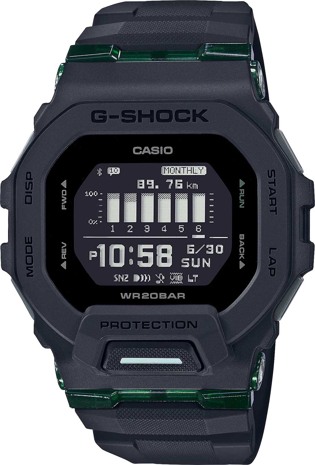 Японские спортивные наручные часы Casio G-SHOCK GBD-200UU-1ER с хронографом