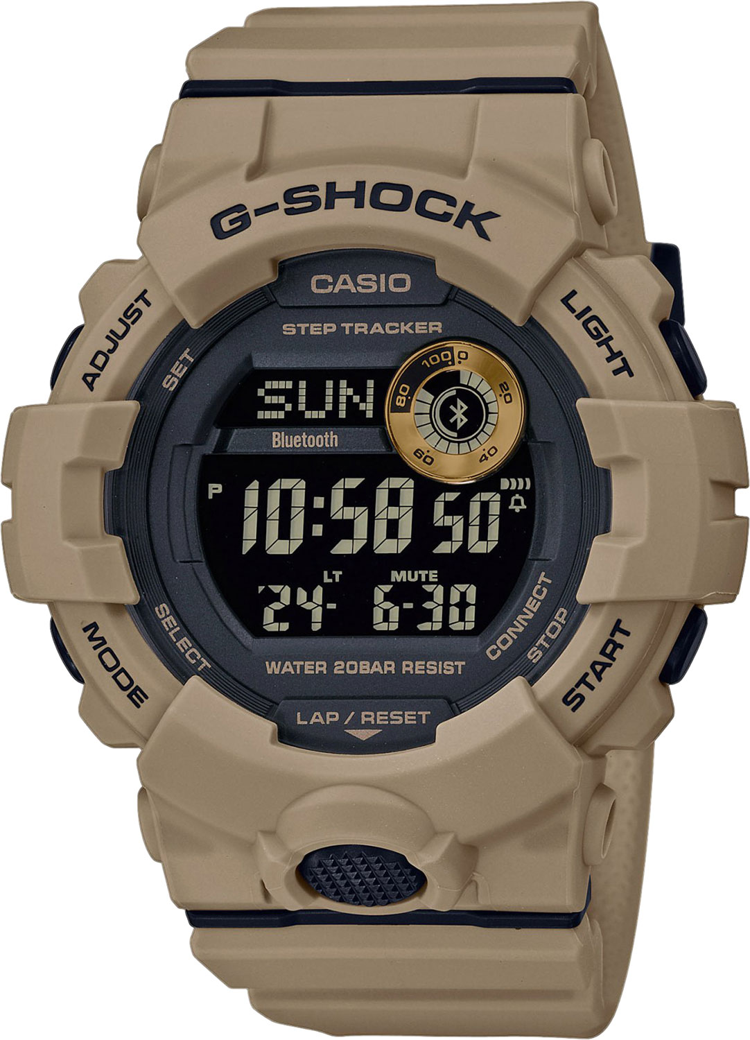 Японские умные наручные часы Casio G-SHOCK GBD-800UC-5ER с хронографом