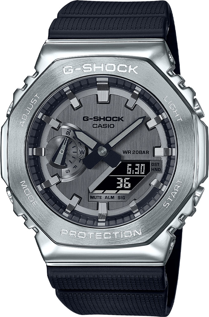 Японские наручные часы Casio G-SHOCK GM-2100-1AER с хронографом