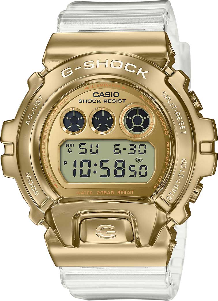 Японские наручные часы Casio G-SHOCK GM-6900SG-9ER с хронографом