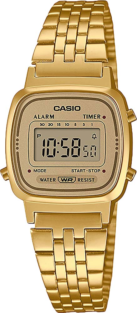 Японские наручные часы Casio Vintage LA670WETG-9AEF с хронографом