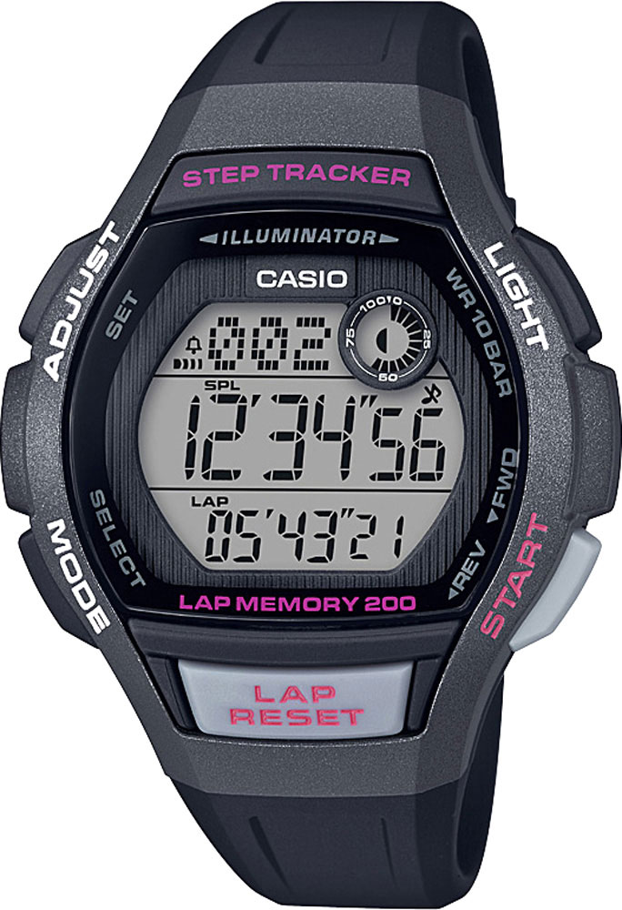Японские спортивные наручные часы Casio Collection LWS-2000H-1AVEF с хронографом