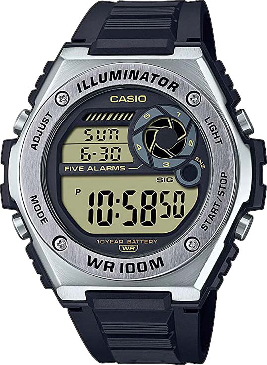 Японские наручные часы Casio Collection MWD-100H-9AVEF с хронографом