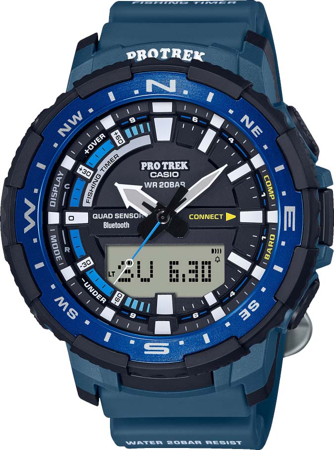Японские спортивные наручные часы Casio Pro Trek PRT-B70-2ER с хронографом