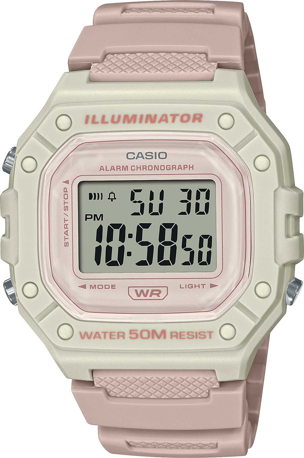 Японские наручные часы Casio Collection W-218HC-4A2VEF с хронографом