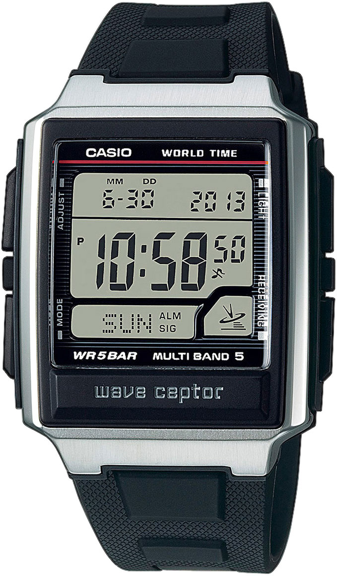 Японские наручные часы Casio Radio Controlled WV-59R-1AEF с хронографом