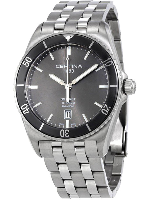 Швейцарские титановые наручные часы Certina C014.410.44.081.00