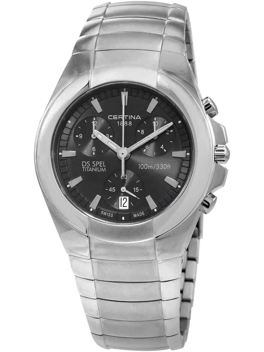 Швейцарские титановые наручные часы Certina C541.7155.12.61 с хронографом