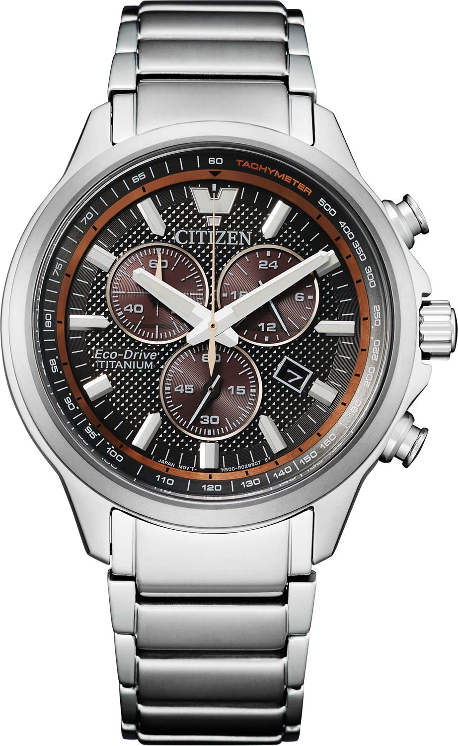 Японские титановые наручные часы Citizen AT2470-85H с хронографом