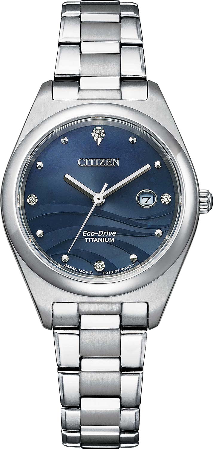 Японские титановые наручные часы Citizen EW2600-83L