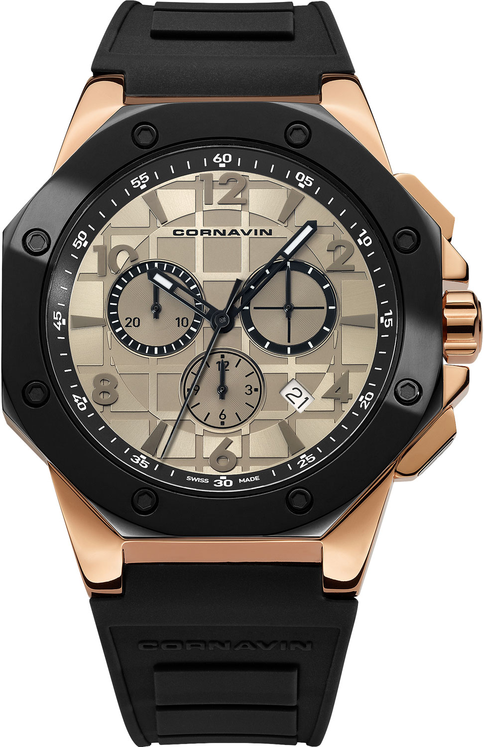 Швейцарские наручные часы Cornavin CO.2012-2019R с хронографом