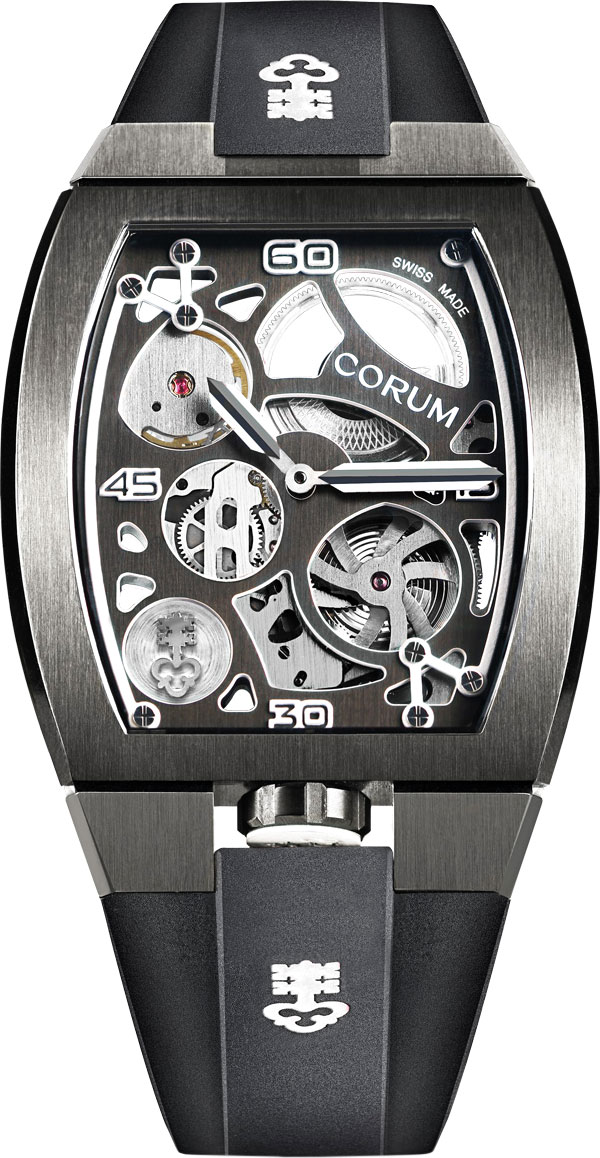 Швейцарские механические титановые наручные часы Corum Z410/03861