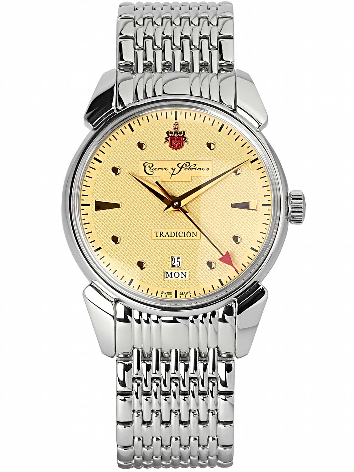Швейцарские механические наручные часы Cuervo y Sobrinos 3195B.1SR.C