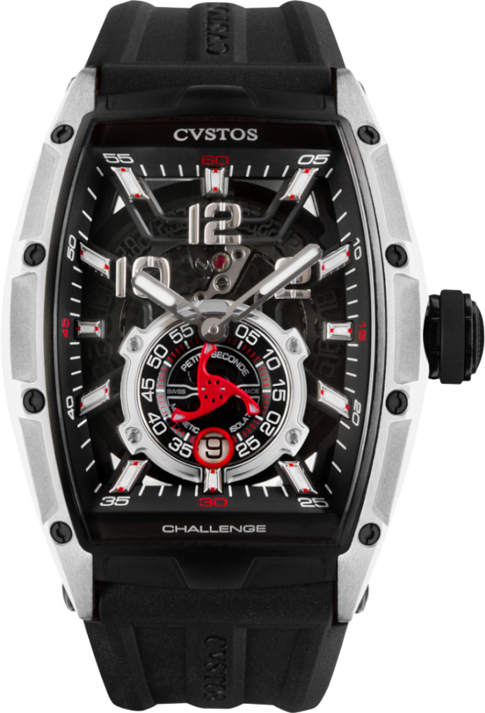 Швейцарские механические титановые наручные часы CVSTOS Jetliner-II-PS-TI-Black