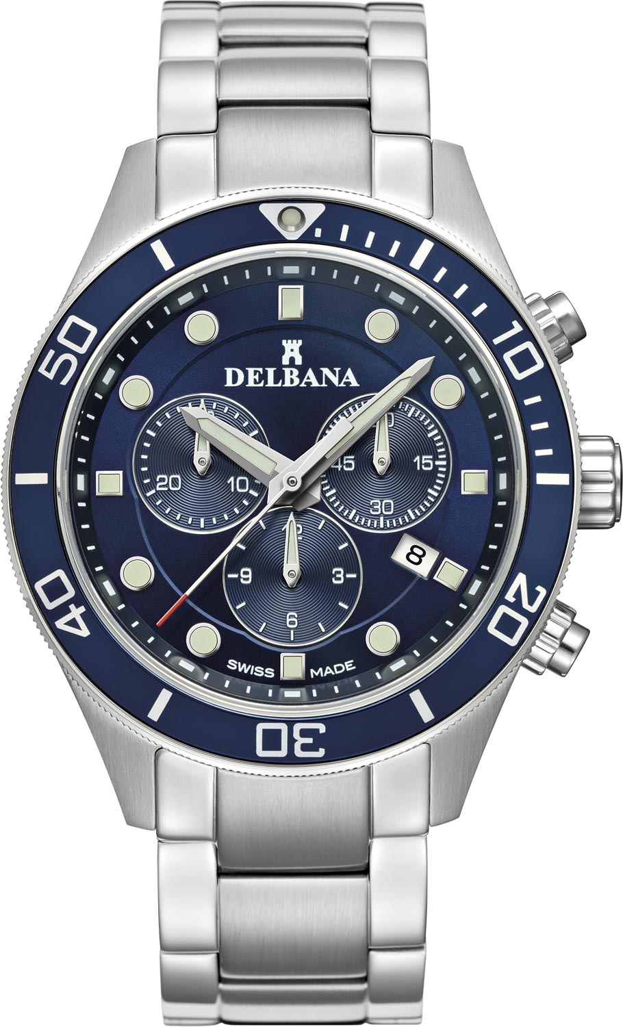 Швейцарские наручные часы Delbana 41701.718.6.044 с хронографом