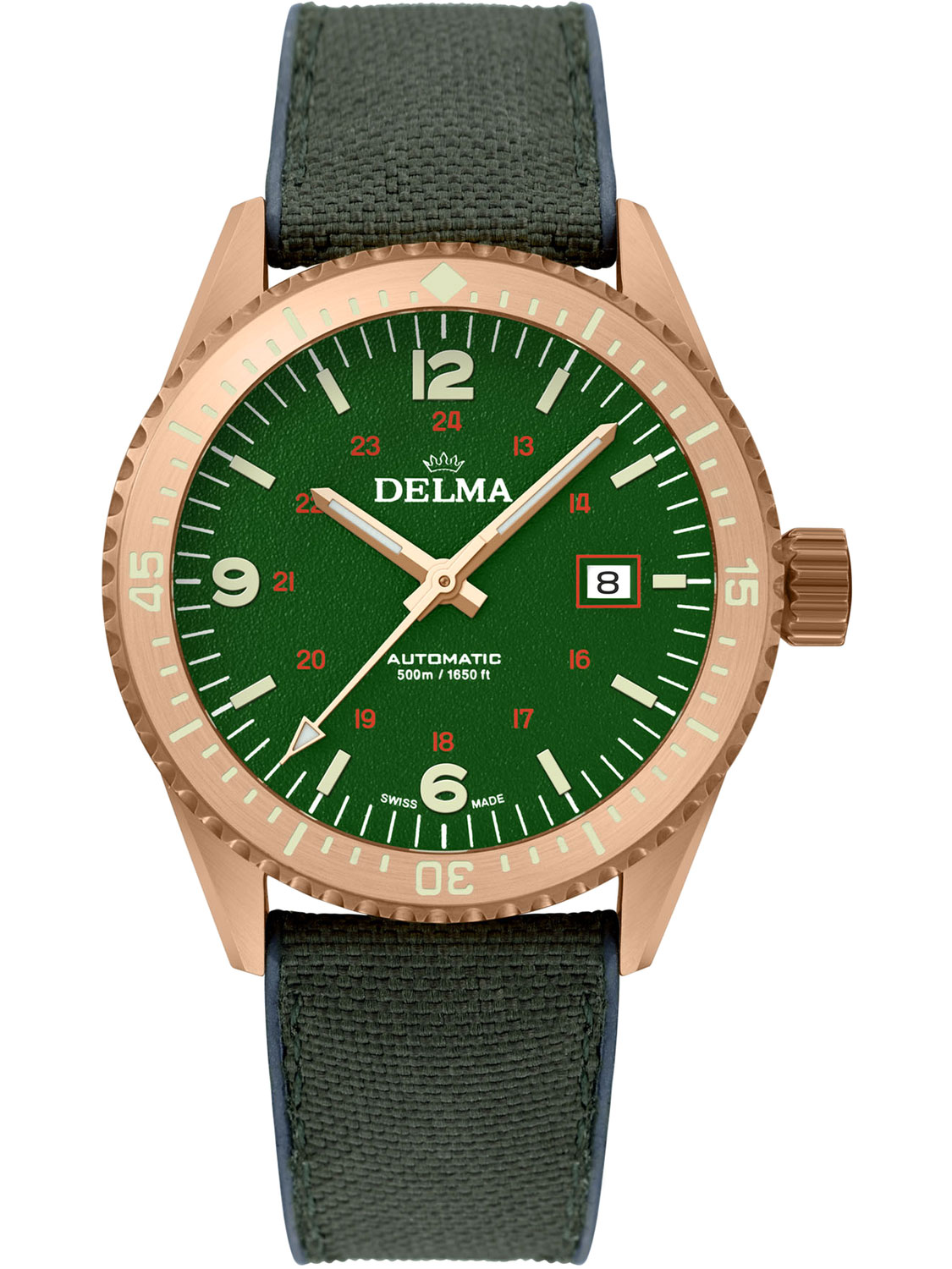 Швейцарские механические наручные часы Delma 31601.726.6.144