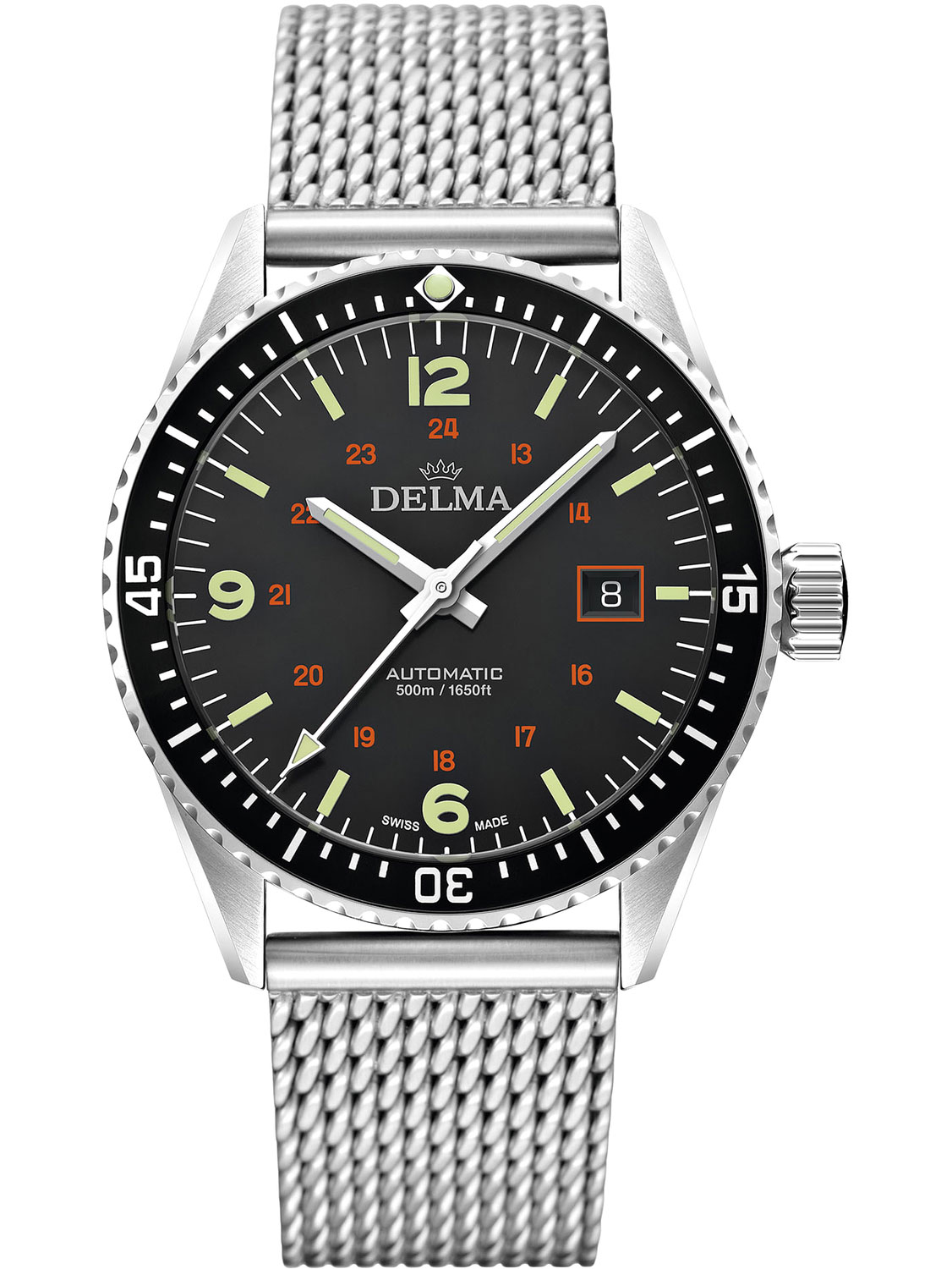 Швейцарские механические наручные часы Delma 41801.706.6.034