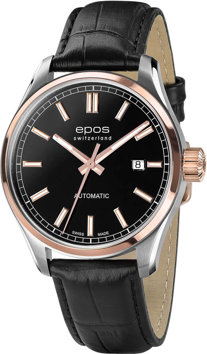 Швейцарские механические наручные часы Epos 3501.132.34.15.25