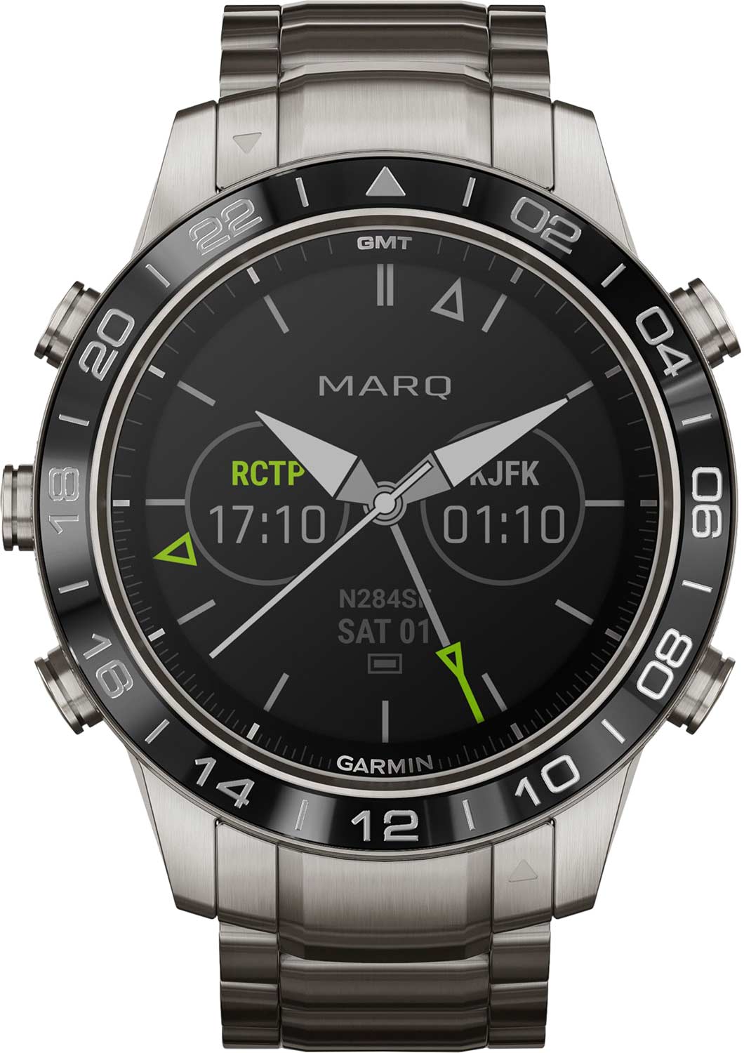 Спортивные титановые наручные часы Garmin MARQ Aviator 010-02006-04