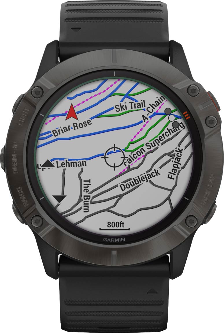 Спортивные наручные часы Garmin Fenix 6X Pro Solar Ti Carbon Gray DLC GPS010-02157-21