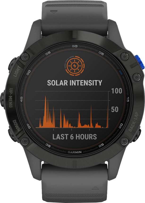 Спортивные наручные часы Garmin Fenix 6 Pro Solar Black 010-02410-11