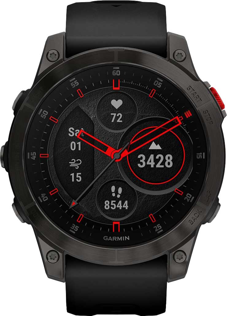 Спортивные титановые наручные часы Garmin Epix Gen 2 010-02582-11