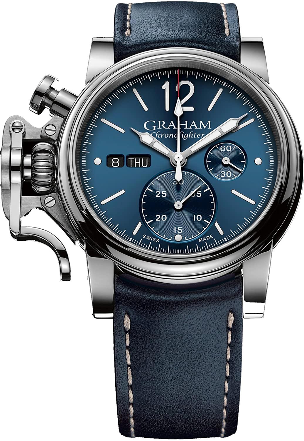 Швейцарские механические наручные часы Graham 2CVAS.U01A.L129S с хронографом