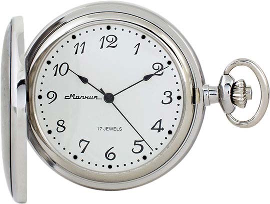 Мужские российские механические карманные часы Молния 0030101-m
