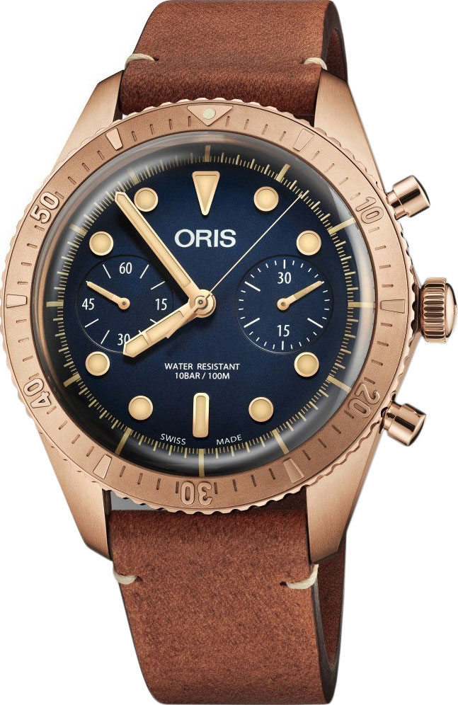 Швейцарские механические наручные часы Oris 771-7744-31-85-set с хронографом