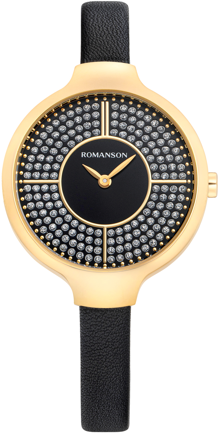 Женские часы Romanson RL0B13LLG(BK)