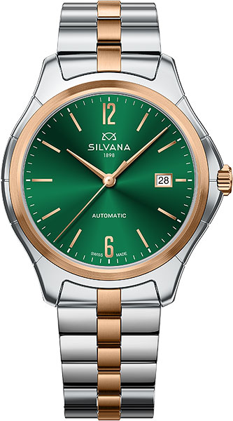 Швейцарские механические наручные часы Silvana SB41ASR2VB