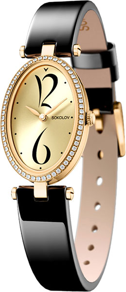 Российские золотые наручные часы SOKOLOV 236.02.00.001.06.04.2