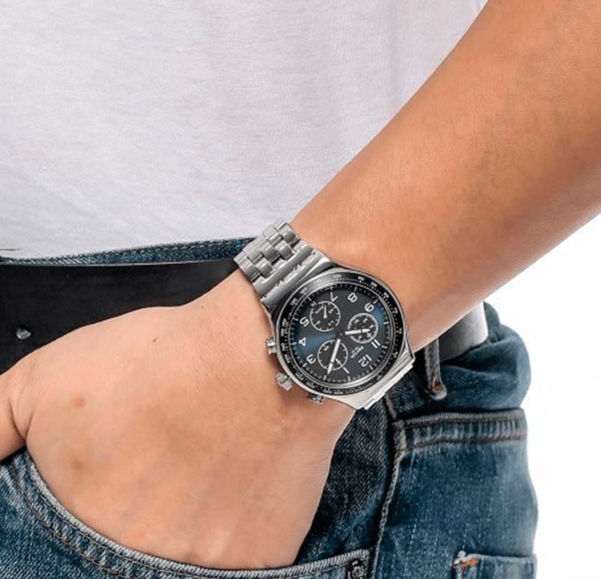 Фото "Швейцарские наручные часы Swatch YVS423G с хронографом" .
