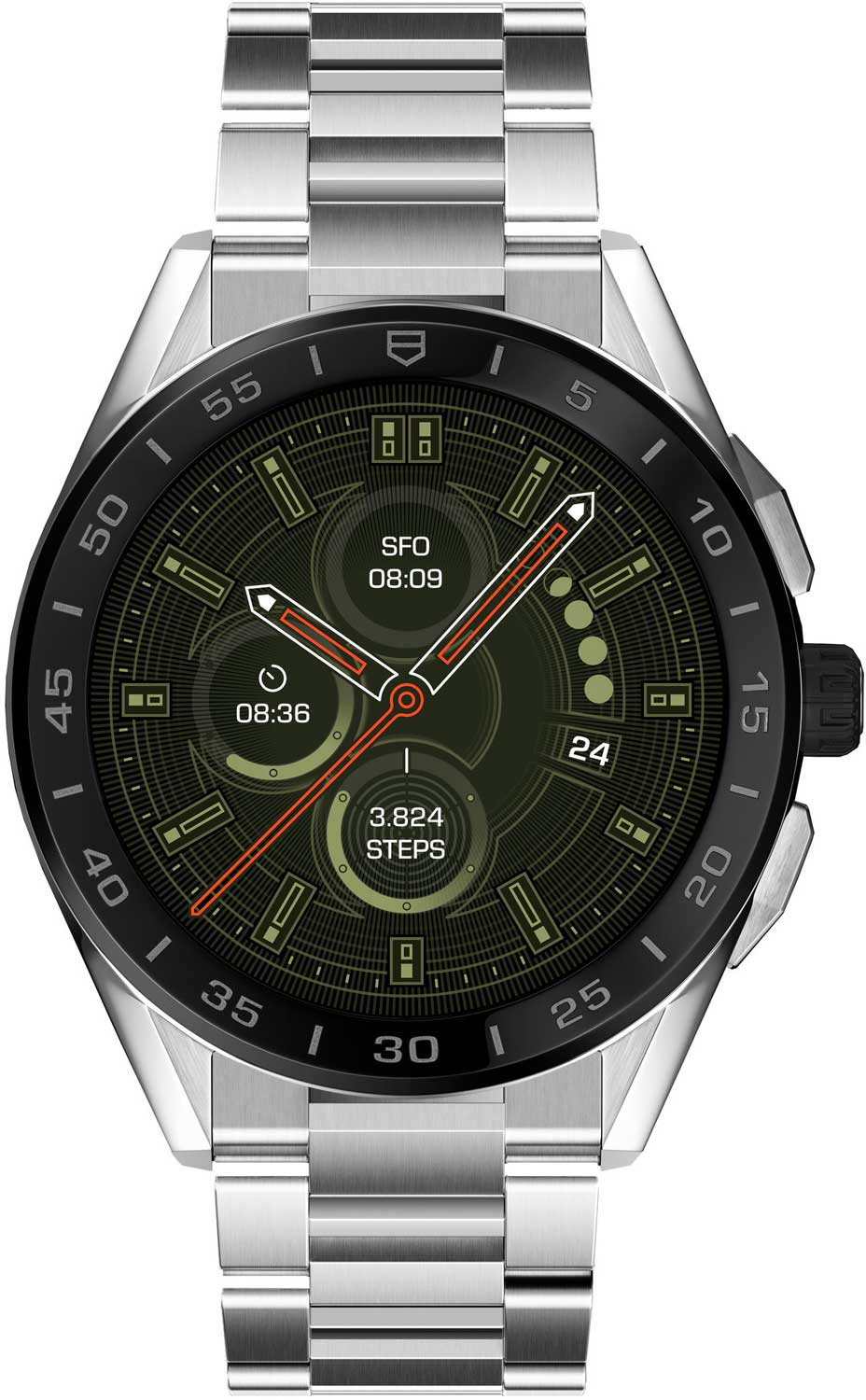 Швейцарские спортивные керамические наручные часы TAG Heuer SBG8A10.BA0646 с хронографом