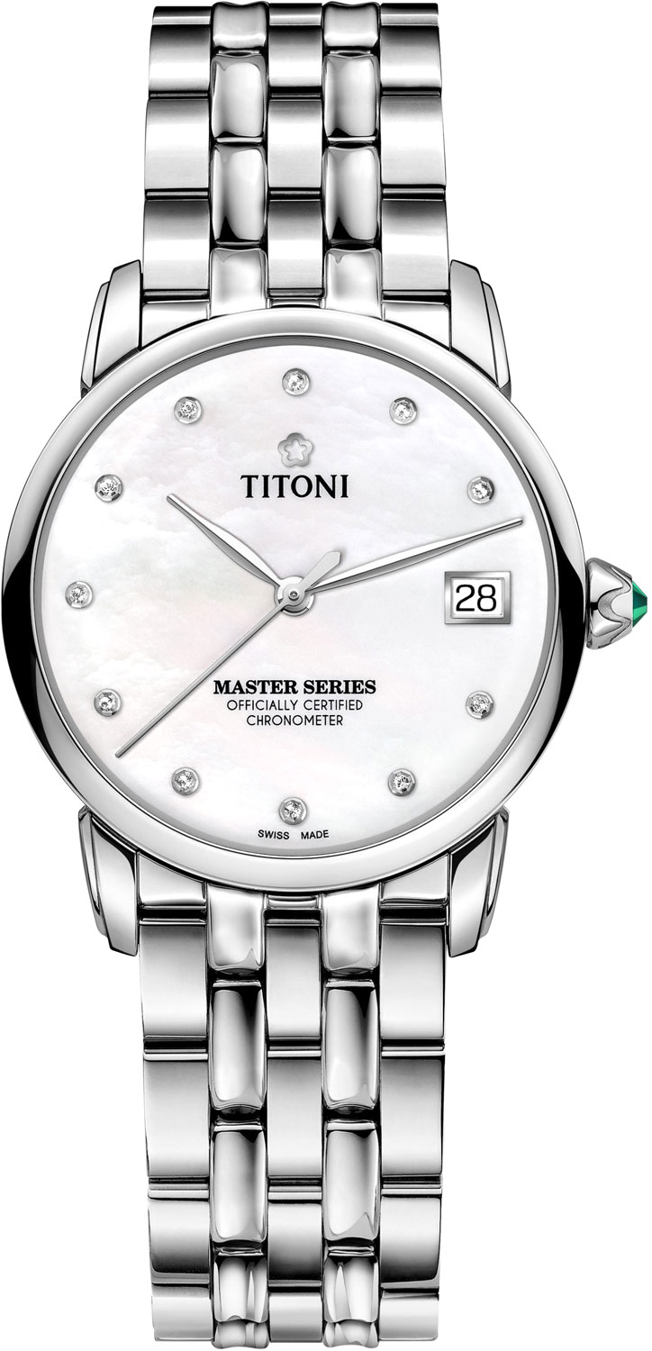 Швейцарские механические наручные часы Titoni 23188-S-602
