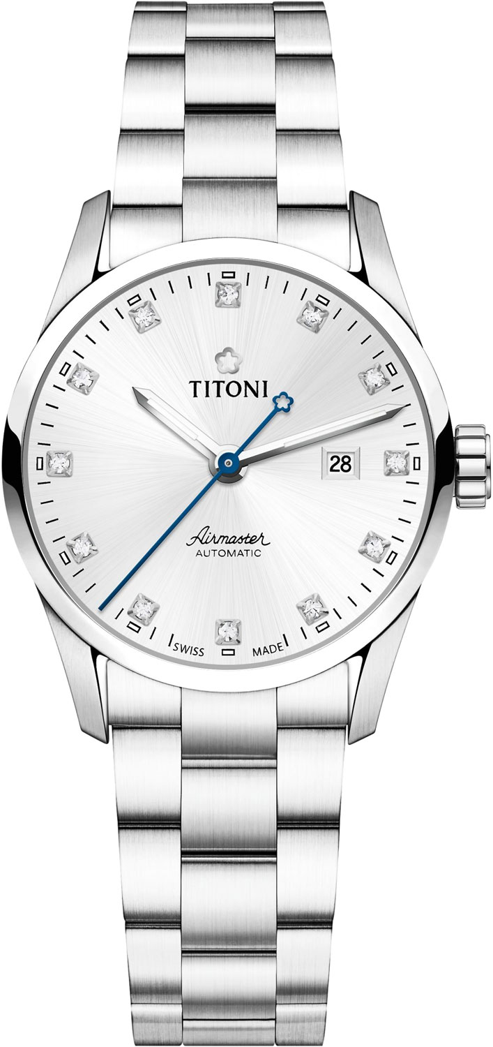 Швейцарские механические наручные часы Titoni 23743-S-581