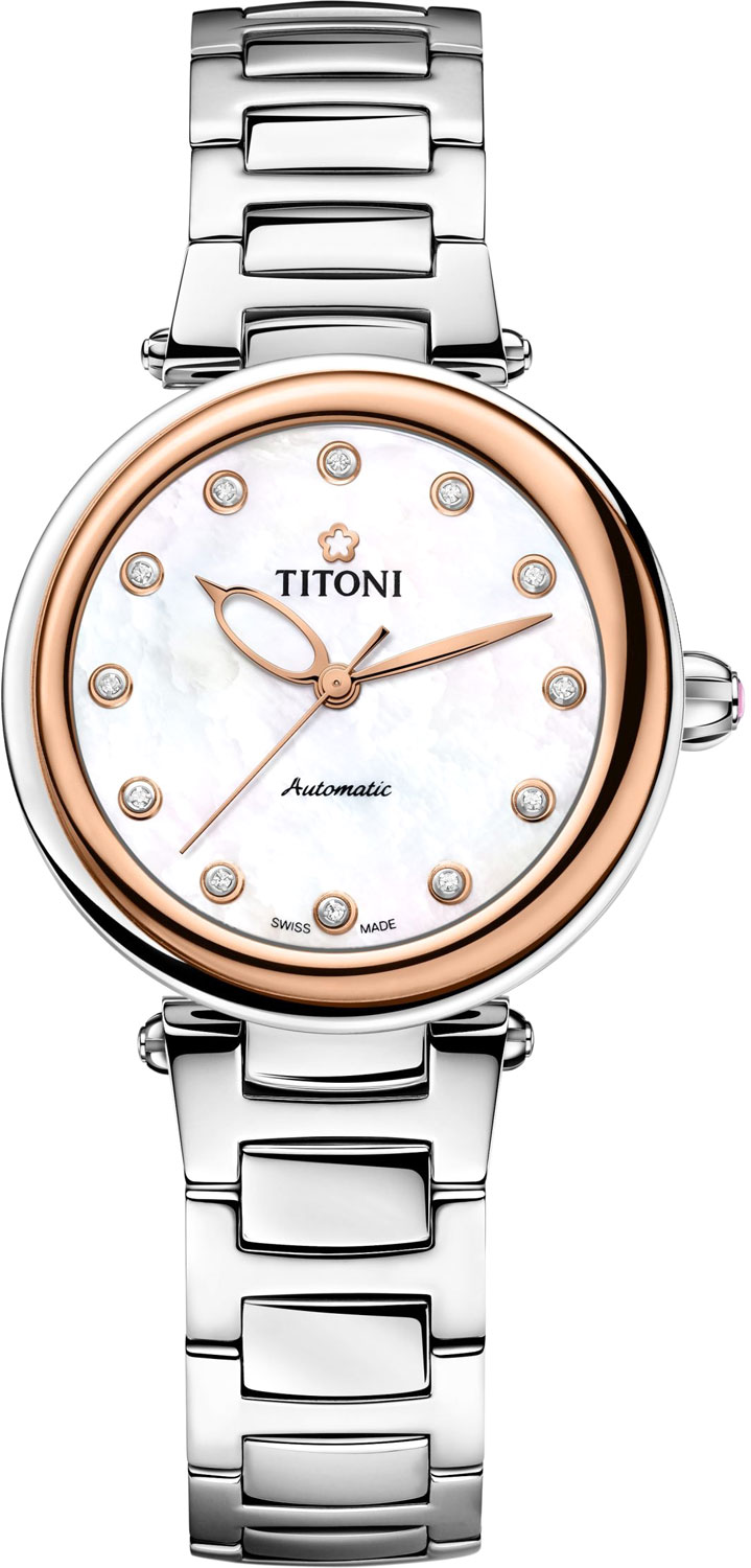 Швейцарские механические наручные часы Titoni 23978-SRG-622